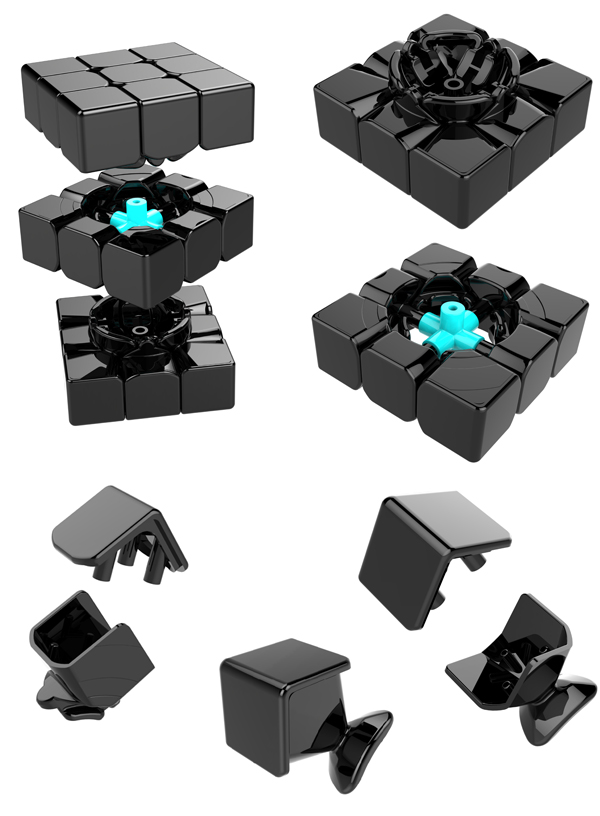 MoYu TangLong 3x3x3 Speed Cube 56.5mm Black